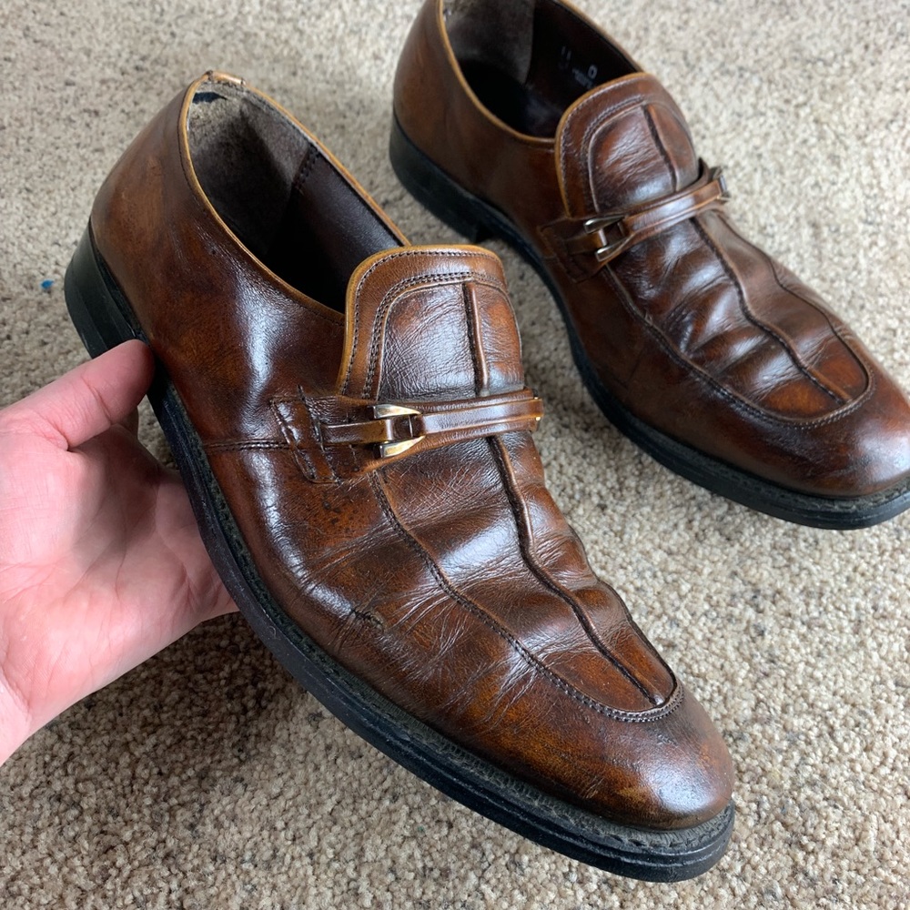 Cats Paw Brown Leather Loafers 11